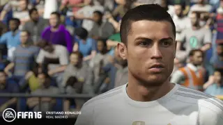 Representación virtual del futbolista Cristiano Ronaldo en el nuevo FIFA 2016.