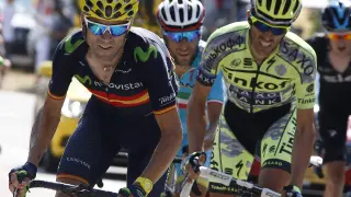 ?Valverde y Contador, duelo español por un podio en París