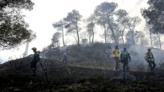Foto de archivo del incendio de Ódena.