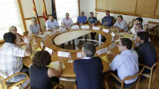 Reunión del consejero y los representantes de los municipios afectados por la N-II