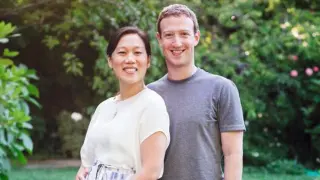 Mark Zuckerberg y su esposa