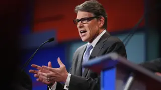 Rick Perry durante un forum presidencial.