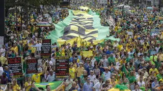 Manifestaciones en Brasil.