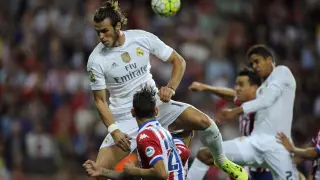 Gareth Bale con el Real Madrid en Gijón