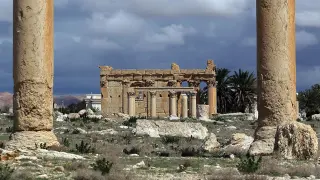 Foto de archivo del templo de Baal en Palmira