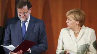 Merkel y Rajoy dieron una rueda de prensa conjunta