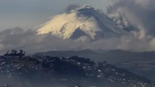 Vista general del volcán Cotopaxi.
