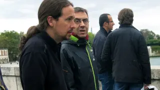 Pablo Iglesias durante su visita a París.
