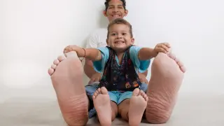 Orlando Rodríguez, récord Guinness con el pie humano más grande.