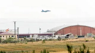 La OTAN monta el cuartel general de las supermaniobras en la base de Zaragoza