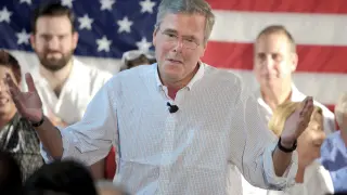Jeb Bush, en plena campaña en su carrera para ser el candidato republicano a la Presidencia de EE. UU.