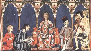 Una de las ilustraciones de los códices que recogen las cántinas de Alfonso X