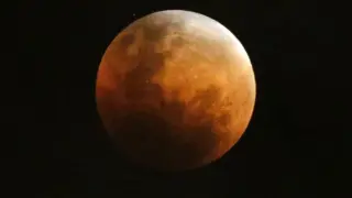 Último eclipse lunar.