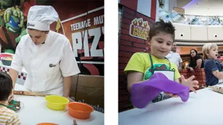 Los más pequeños podrán disfrutar de un taller de cocina en la 'Pizzería de las Tortugas Ninja'.