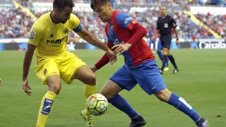 Mario Gaspar (Villarreal), en el partido contra el Levante