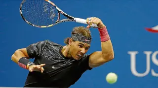 Rafa Nadal, en su derrota ante Fabio Fognini en el US Open.