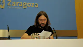 Pablo Híjar en la rueda de prensa.
