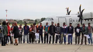 Los refugiados eritreos llegan a Suecia