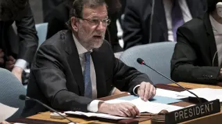 Mariano Rajoy en el Consejo de Seguridad de la ONU.
