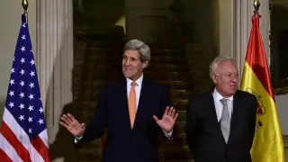 Kerry, junto a García- Margallo, en Madrid.