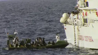 ?Italia rescata a 4.500 inmigrantes en el Mediterráneo en un solo día.