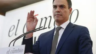 Pedro Sánchez, durante la presentación de su propuesta económica