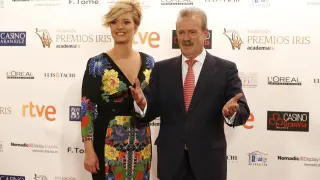 La presentadora de la gala, María Casado, y el presidente de la Academia, Campo Vidal. enrique cidoncha.