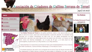 Web de la Asociación de Criadores de Gallina Serrana de Teruel