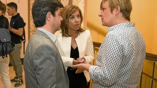 Luis Felipe, Ana Alós y Pilar Novales, en una imagen de archivo.