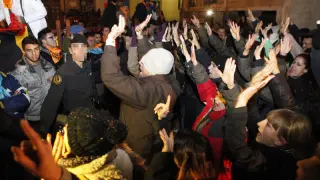 Protestas contra el Toro Jubilo de Medinaceli en una foto de archivo