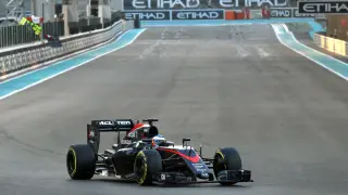 Alonso durante el GP de Abu Dabi.