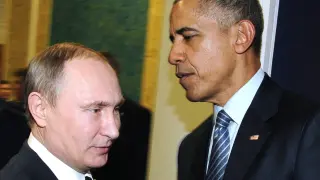 Putin y Obama en París