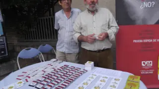 Imagen de archivo de los actos de sensibilización realizados en Zaragoza con motivo del Día Mundial de la lucha contra el Sida.