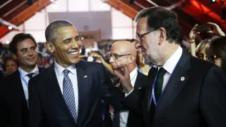 Obama y Rajoy este lunes.