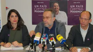 Pedro Arrojo en una rueda de prensa