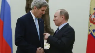 Putin y Kerry se ven en el Kremlin