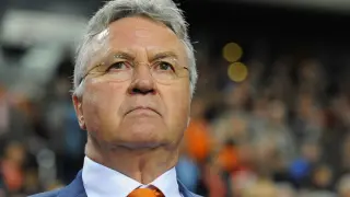 El entrenador holandés Guus Hiddink.
