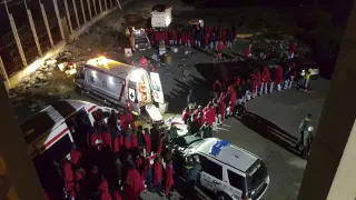 Un grupo de 185 inmigrantes entran en Ceuta saltando la valla en plena Nochebuena