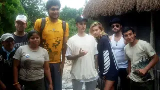 Justin Bieber, durante sus vacaciones en la Riviera Maya