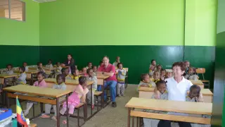 Una de las clases del centro ubicado en el barrio de Addis Abeba, en Etiopía.