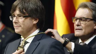 ?Carles Puigdemont, durante la investidura