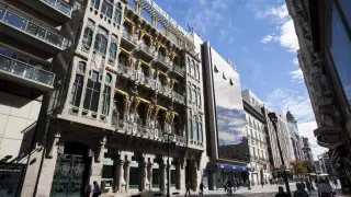 Fachada de la sede central de Bantierra en Zaragoza.