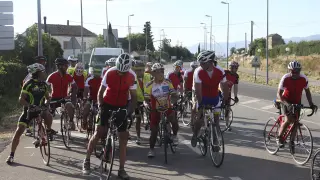 Marcha ciclista en la provincia de Huesca