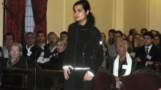 Triana Martínez durante la segunda jornada del juicio.