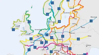 Red de rutas ciclistas EuroVelo