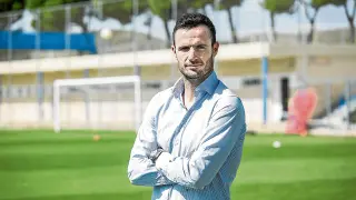 Manu Herrera, en uno de los campos de entrenamiento de la Ciudad Deportiva.