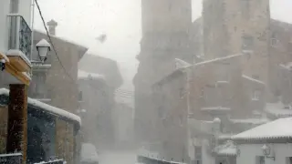 Temporal de nieve y lluvia en Aragón