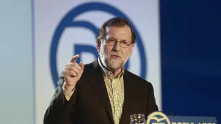Rajoy, en un acto del PP este sábado en Salamanca.