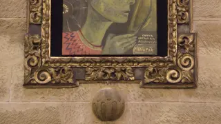 Santa Catalina de Alejandría, obra de Teresa Ramón,  ya luce en la catedral de Huesca.
