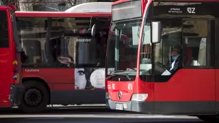Autobuses de Zaragoza.